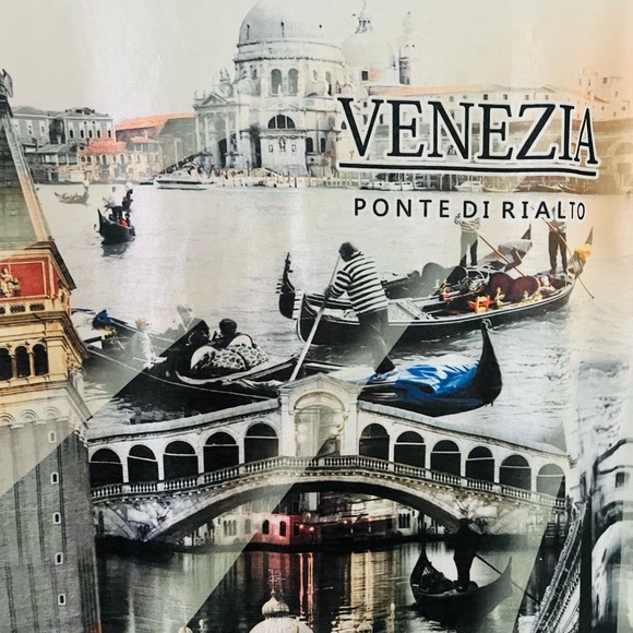 Venezia Made In Italy Graphic Town Print Sleeveless Tee - Picture 4 of 4